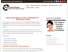 Tablet Screenshot of fortlauderdalemotorcyclerepair.com